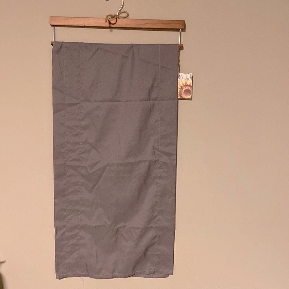 Grey Curtain  Valance